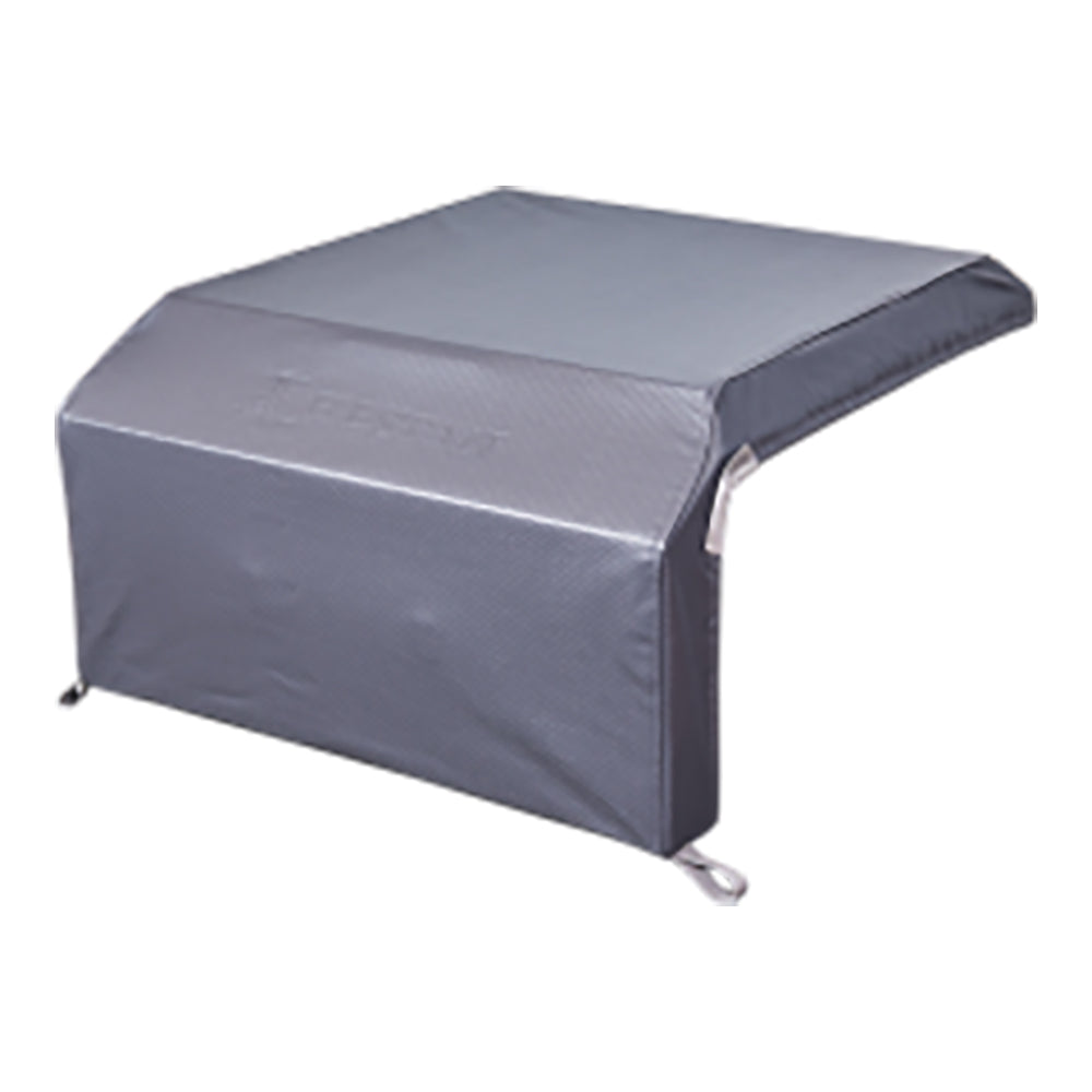 Hestan carbon fiber vinyl cover for 24-inch power burner, gray, cord ties