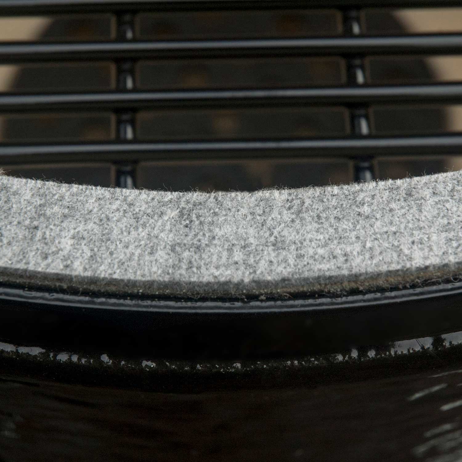 Ceramic grill firebox rim gasket insulation lining