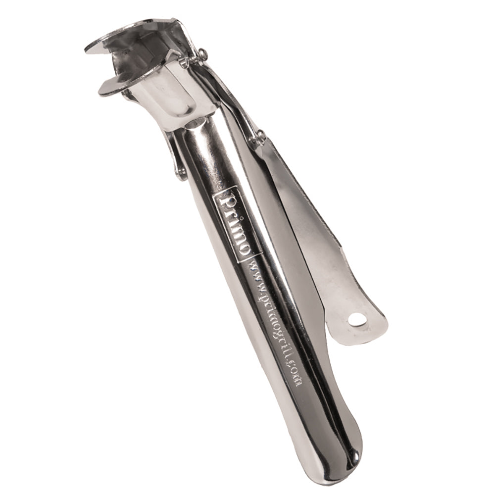 Stainless steel grill tong tool with Primo logo