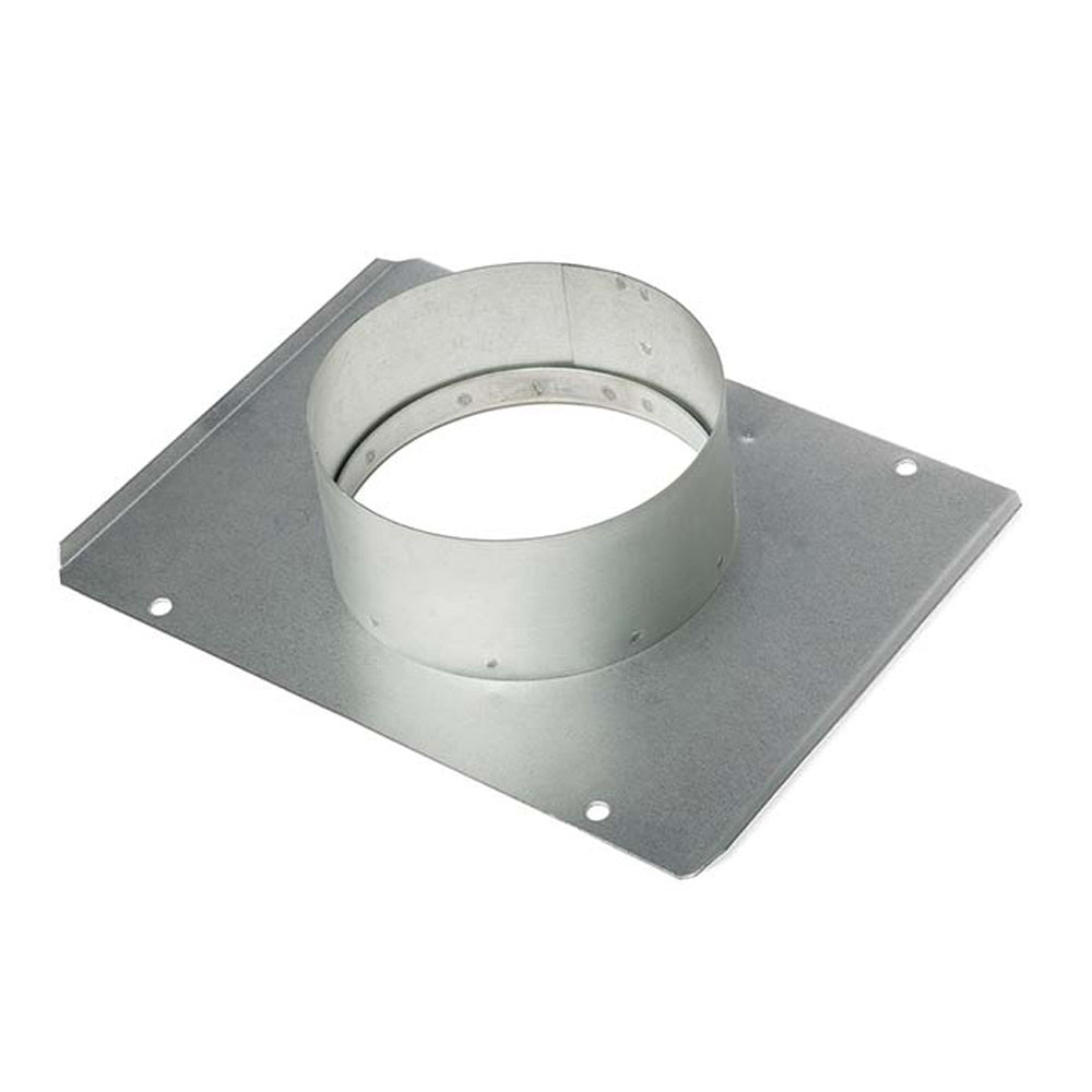 Outside air kit galvanized wall mounting plate with round duct opening