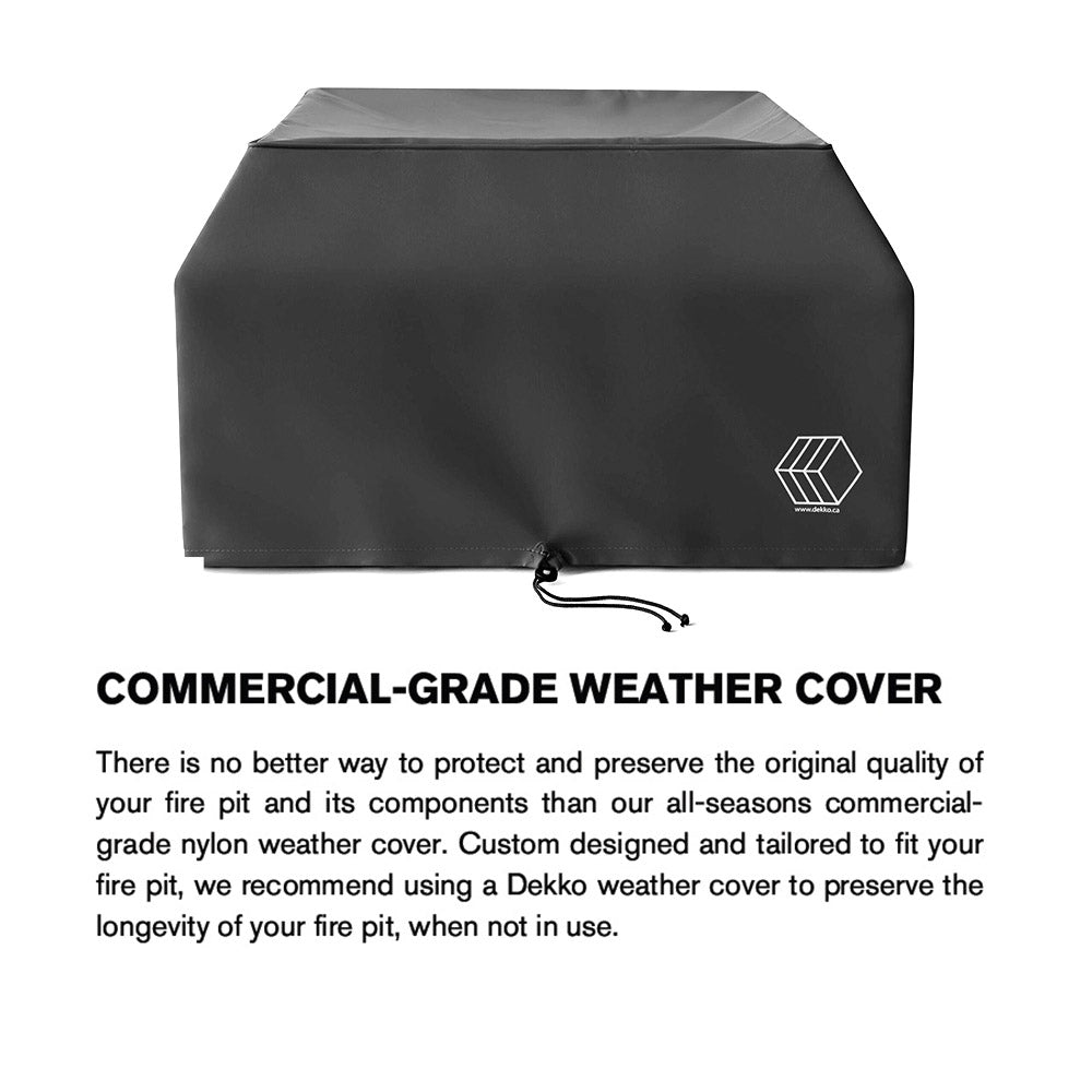 Round fire pit wind guard vinyl cover in dark with tie cord