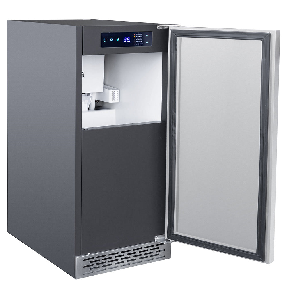 TrueFlame Outdoor Rated Nugget Ice Maker, 15-Inches
