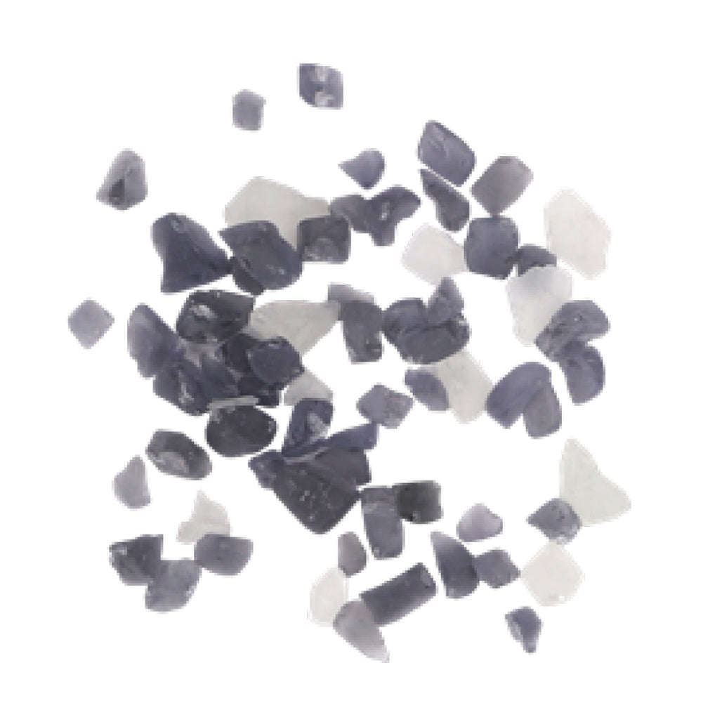 Amantii Smokey Grey and White Fire Glass, 5-Pounds