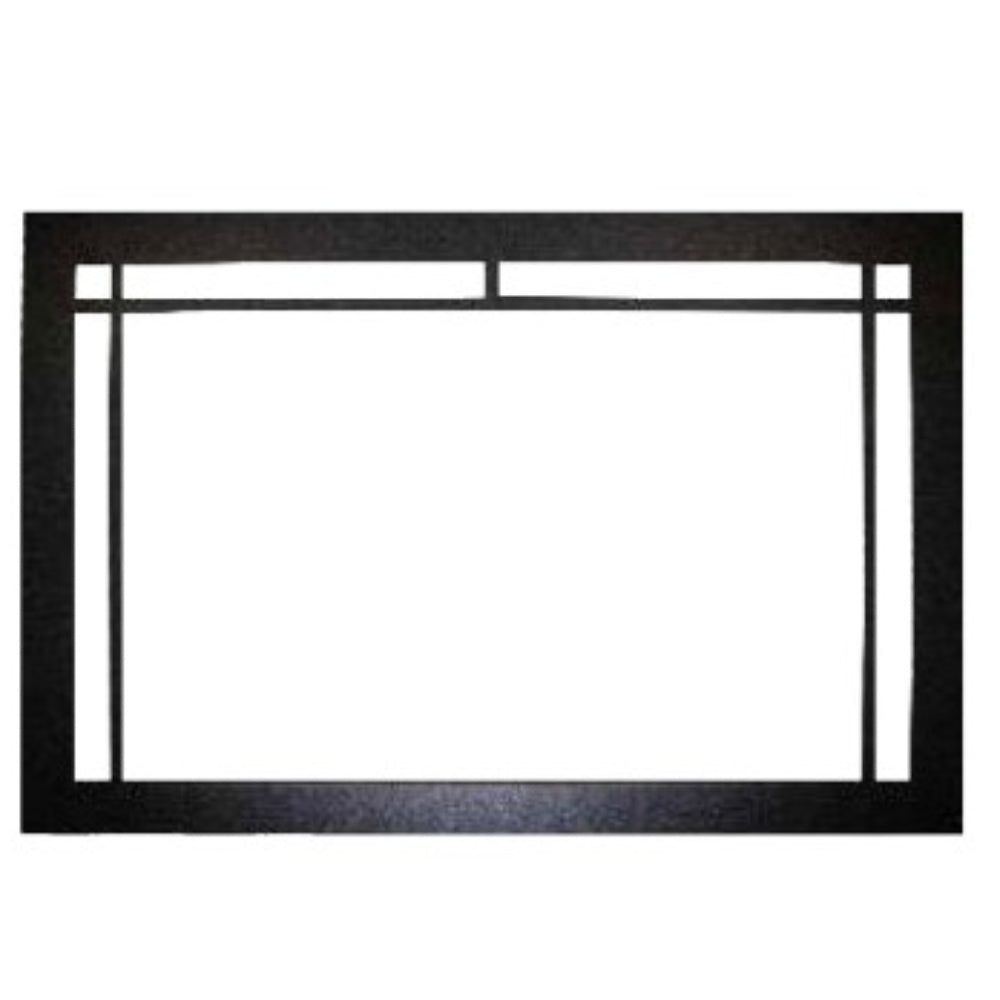 Amantii square trim for TRD-38 with black metal rectangular frame and corner squares