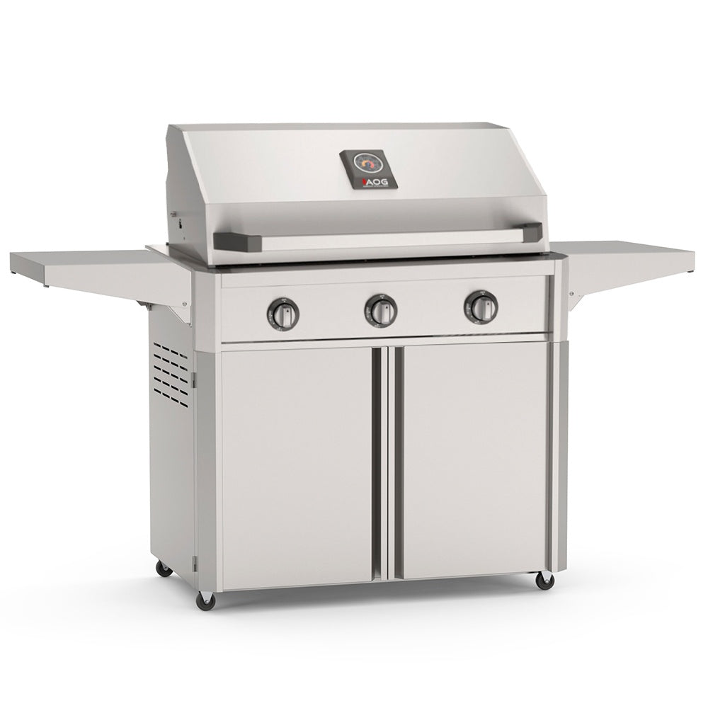 American Outdoor Grill T-Series 36-in gas grill with three front control knobs