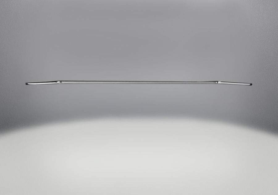 Decorative chrome accent bar, slim horizontal trim piece for gas stove