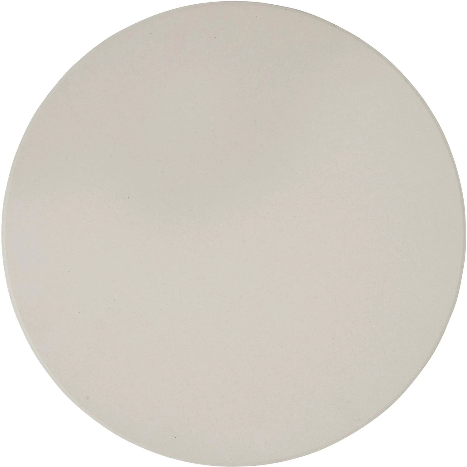 Round pizza stone, light gray ceramic disc