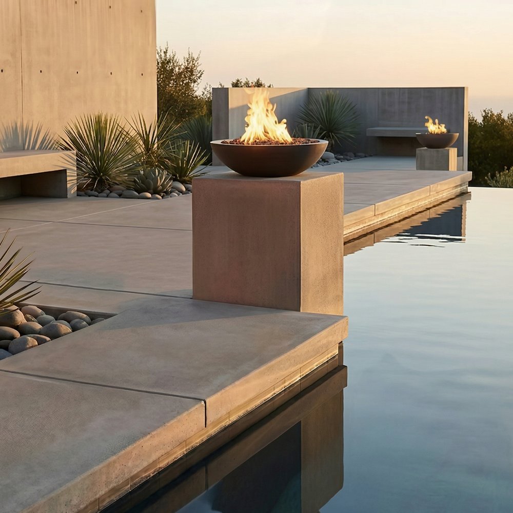 Warming Trends AON 26-Inch Aura Concrete Gas Fire Bowl