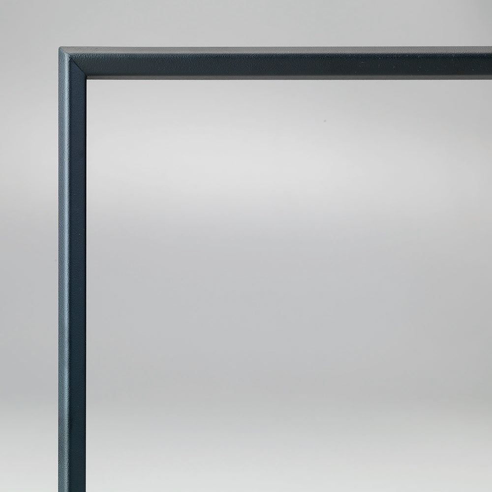 Fireplace trim kit with dark satin-finish frame edging