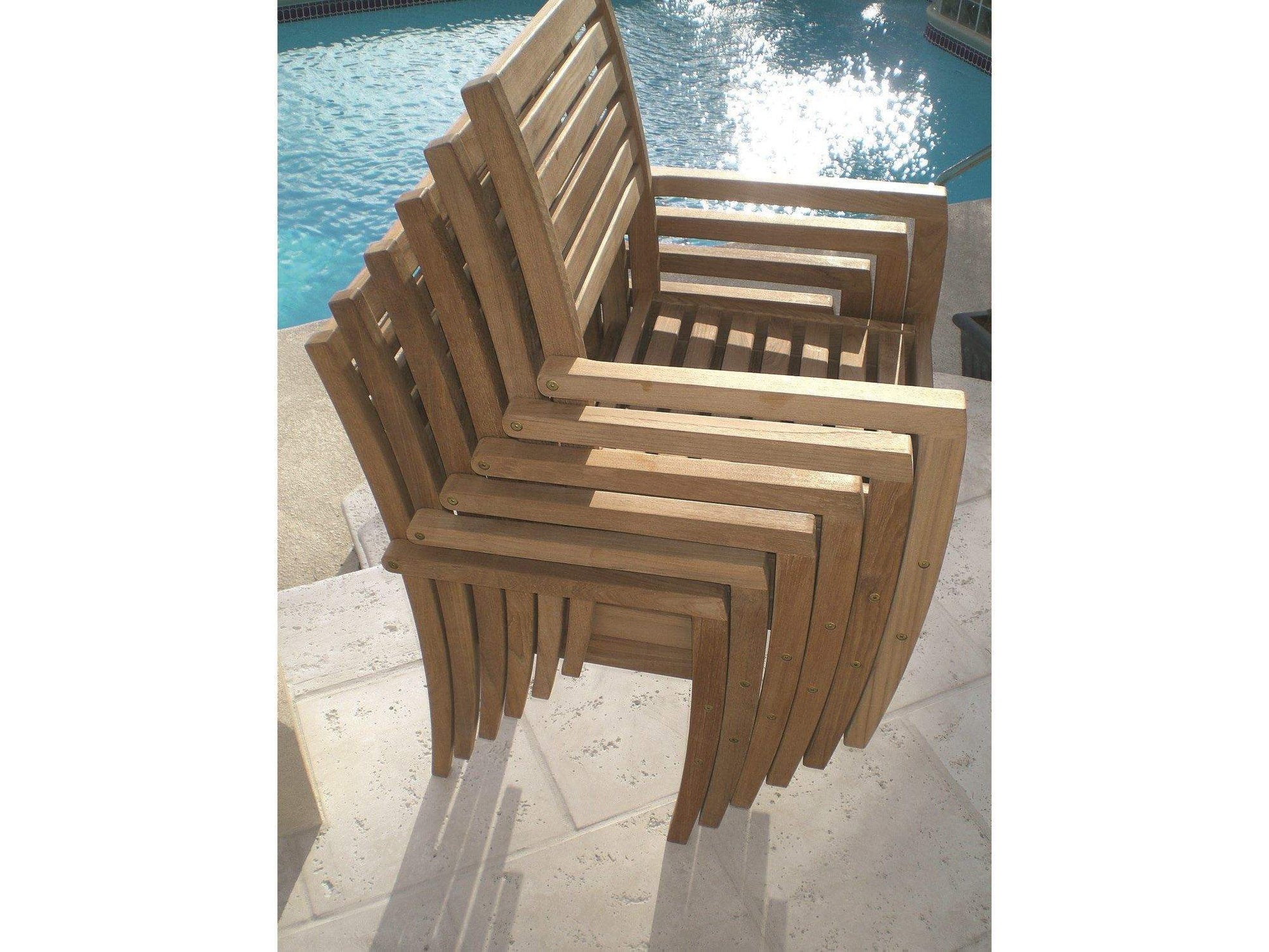 Royal Teak Collection Avant Teak Stacking Chair