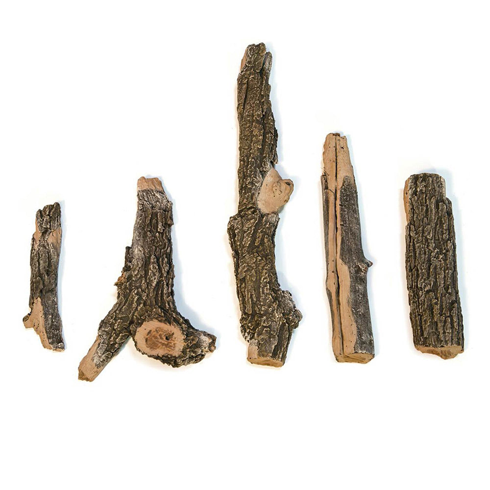 Weathered oak twig decor kit with five natural wood pieces, varied bark textures
