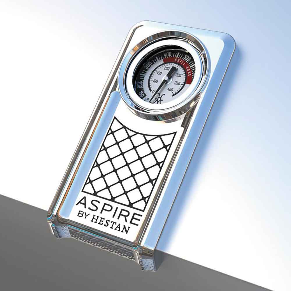 Aspire by Hestan thermometer gauge for built-in gas grill with temperature scale