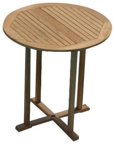 Royal Teak Collection Round Teak Bar Table