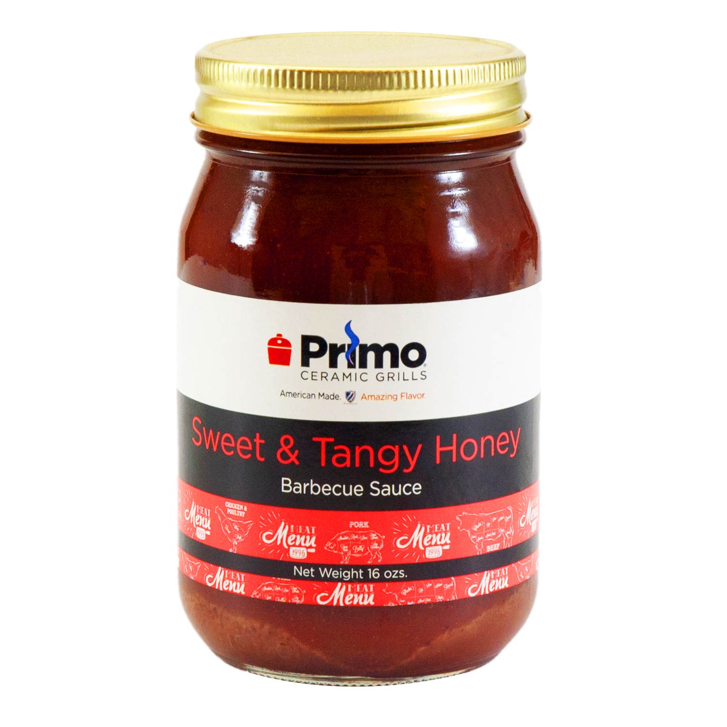 Primo Honey BBQ Sauce by John Henry, 16 Ounce