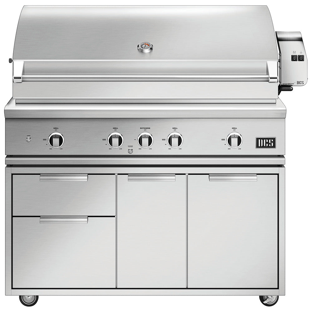 DCS BE1-48RC Series 9 48-Inch Freestanding Gas Grill with Rotisserie