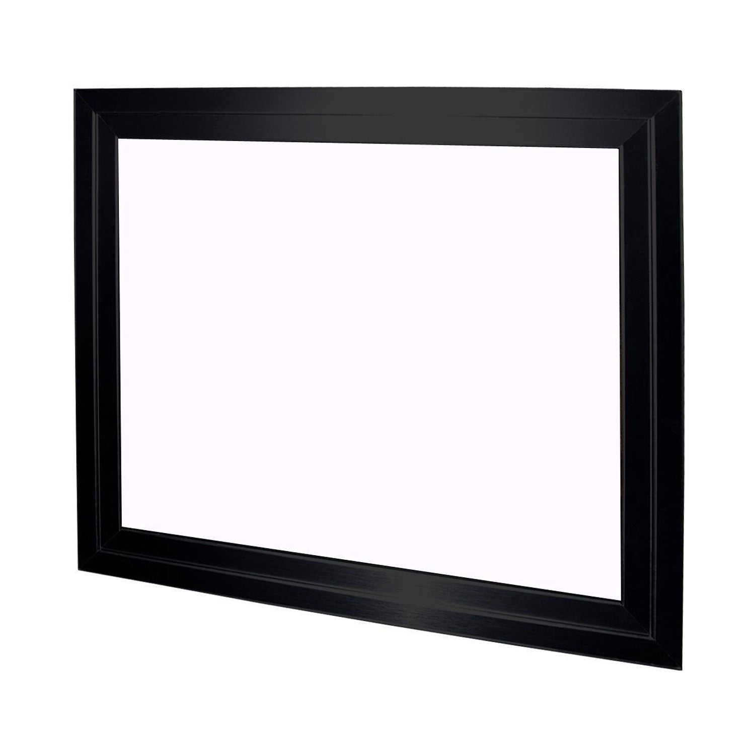 Black rectangular firebox trim accessory frame