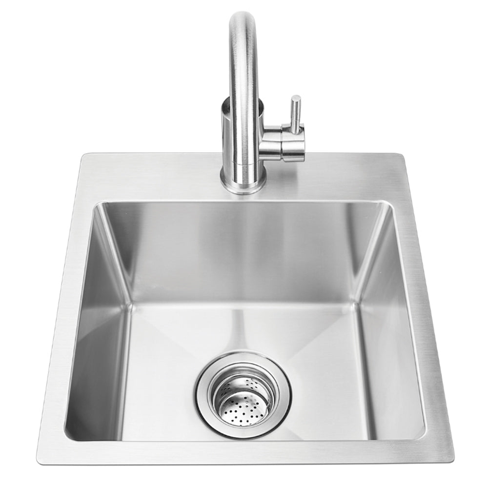 Bull Premium Stainless Steel Dual Mount Sink, 18-Inches