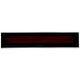 Black electric marine heater with red heating element glow and slim front panel