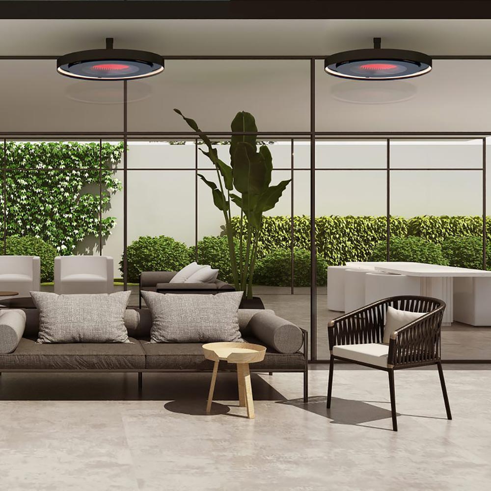 Bromic Eclipse Smart-Heat Electric Pendant Heater, Twin Pole, 2900W