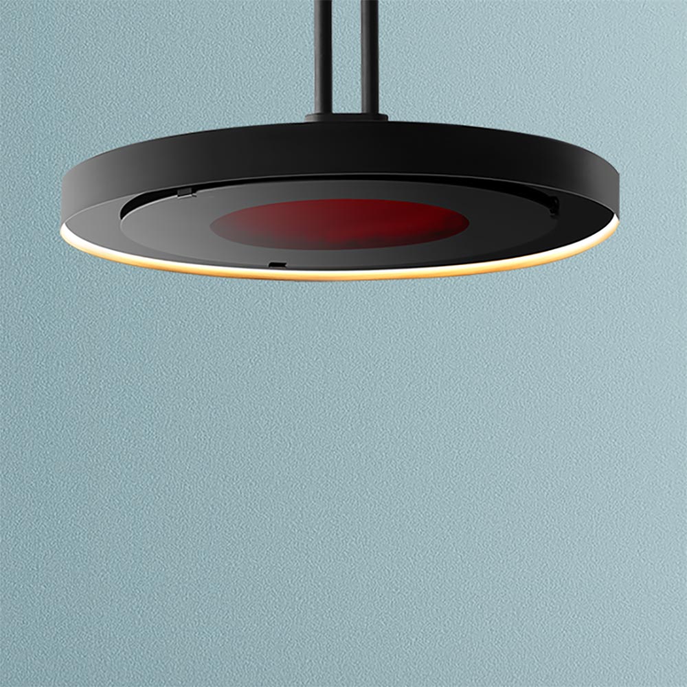 Bromic Eclipse Smart-Heat Electric Pendant Heater, Twin Pole, 2900W