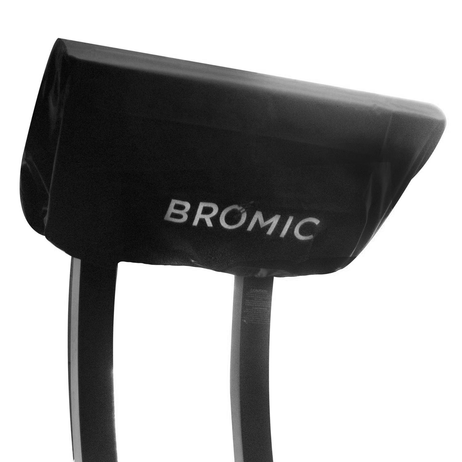 Bromic heater head cover, black fabric with BROMIC logo on front