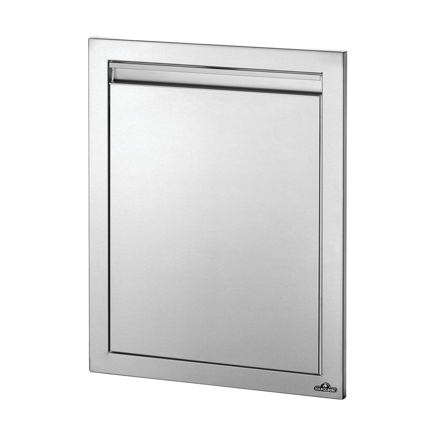 Single access door with stainless frame, 18x24 in, front panel and top bar