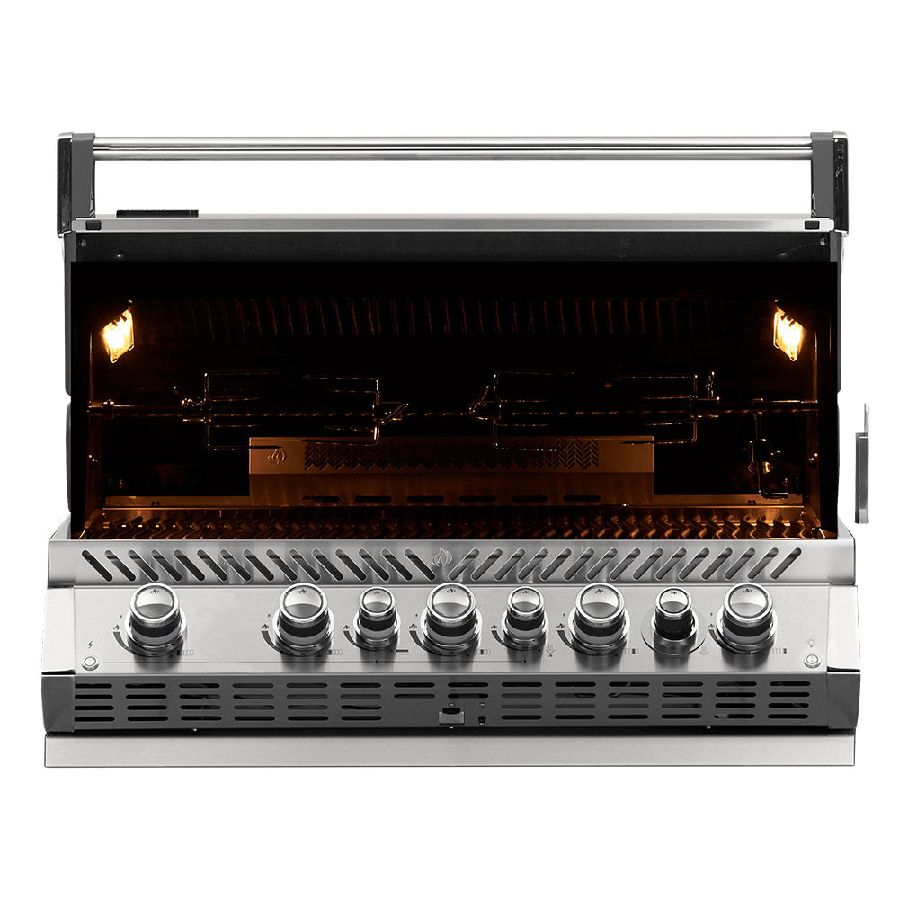 Napoleon BIPRO665RBNSS-3 Prestige PRO 665 Built-In Gas Grill with Rotisserie