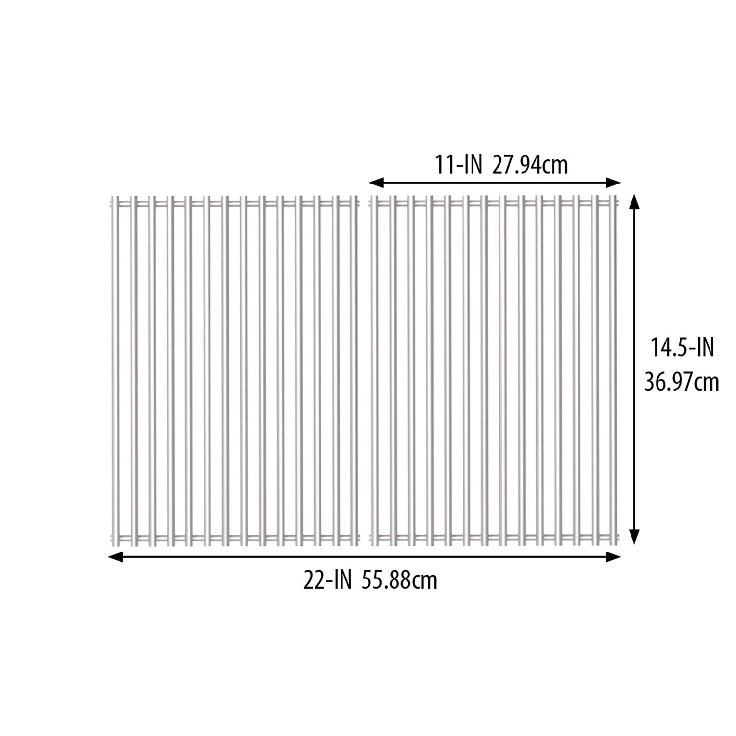 Broil King 11232 Cast Iron Cooking Grids for Crown Grills