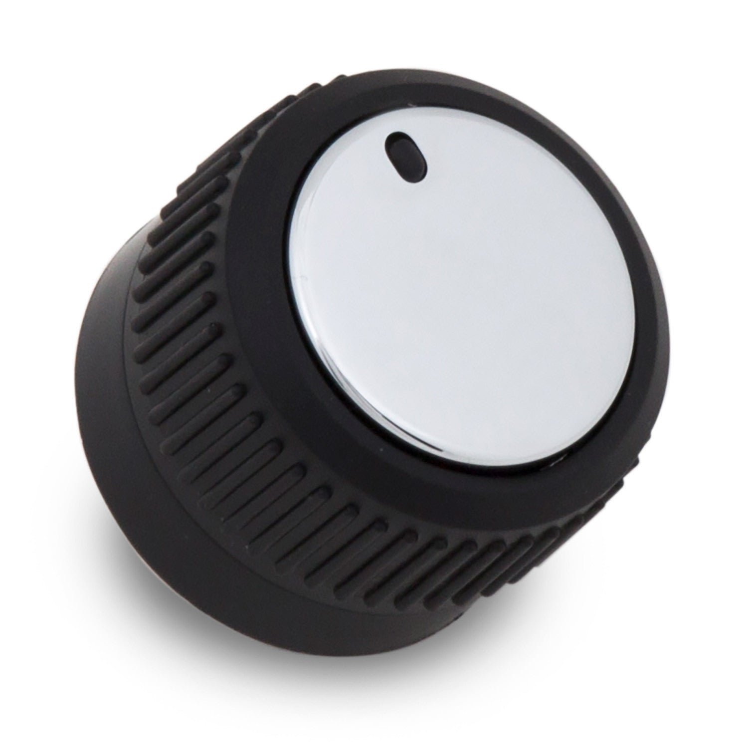 Broil King control knob for grill burners, black with white center insert