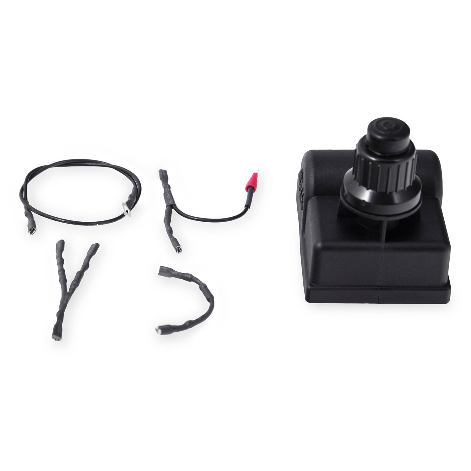 Spark generator replacement kit with black igniter module and attached wiring harnesses