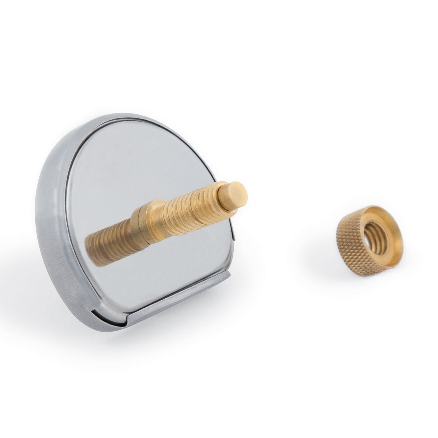 Broil King lid heat indicator sensor with brass threaded stem and round metal back