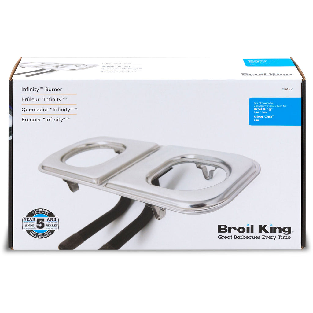 Broil King 18432 Stainless Steel Infinity Burner for 44M Grills