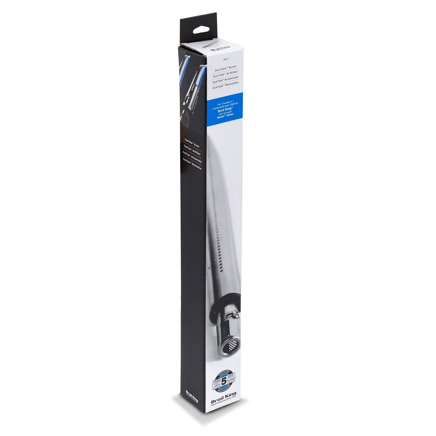 Broil King 18631 Stainless Steel Tube-In-Tube Burner for Baron Grills