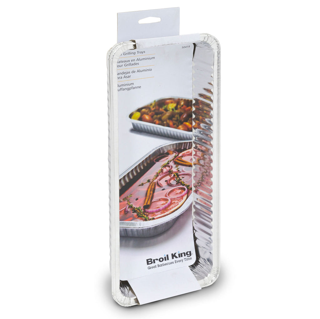 Broil King narrow drip pan package with foil tray shown