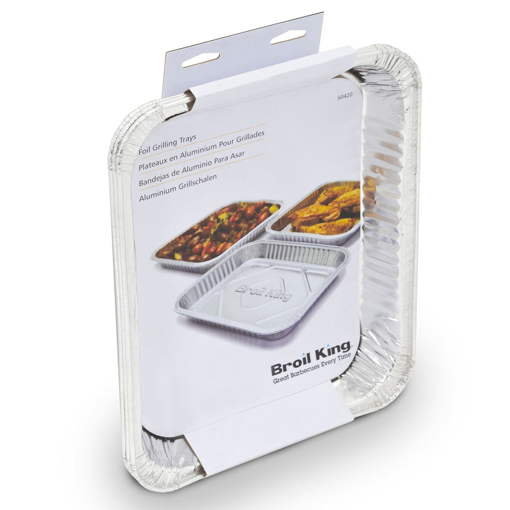 Foil drip pan tray multipack in retail box, aluminum tray inside