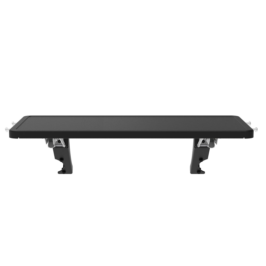 Rectangular smoker shelf kit with black top and four support legs