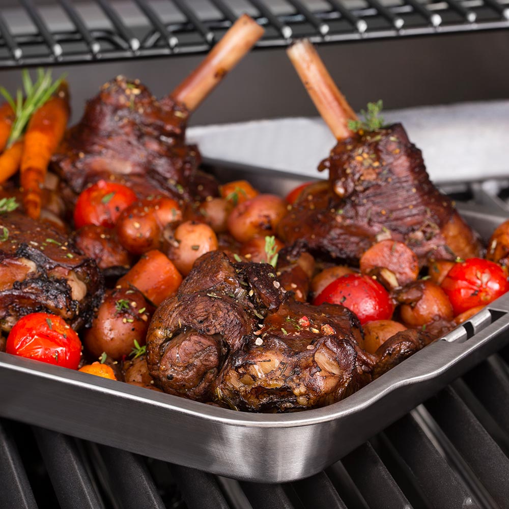 Broil King 63106 Stainless Steel Roasting and Drip Pan for the 62602 Rib Rack