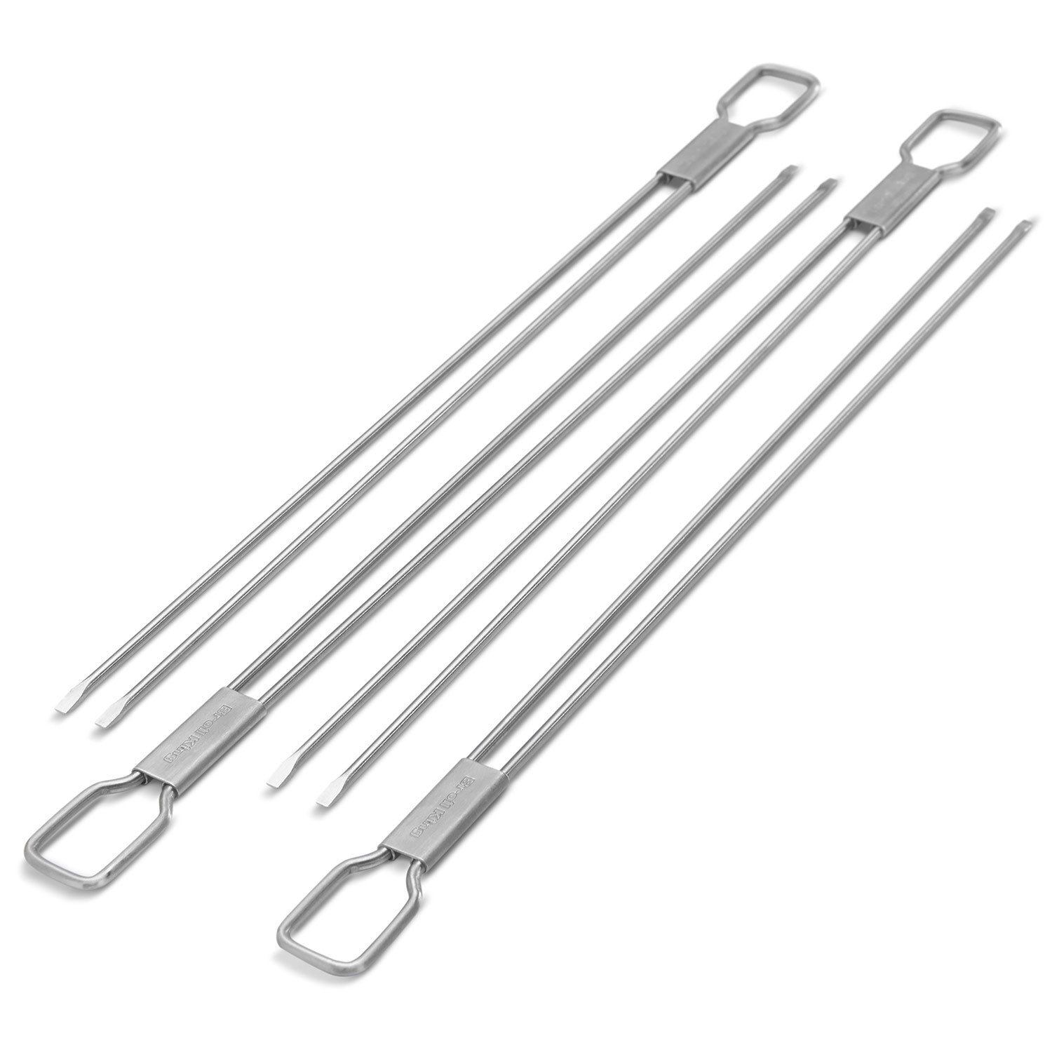 Broil King 64049 Stainless Steel Dual Prong Skewers, Set of 4