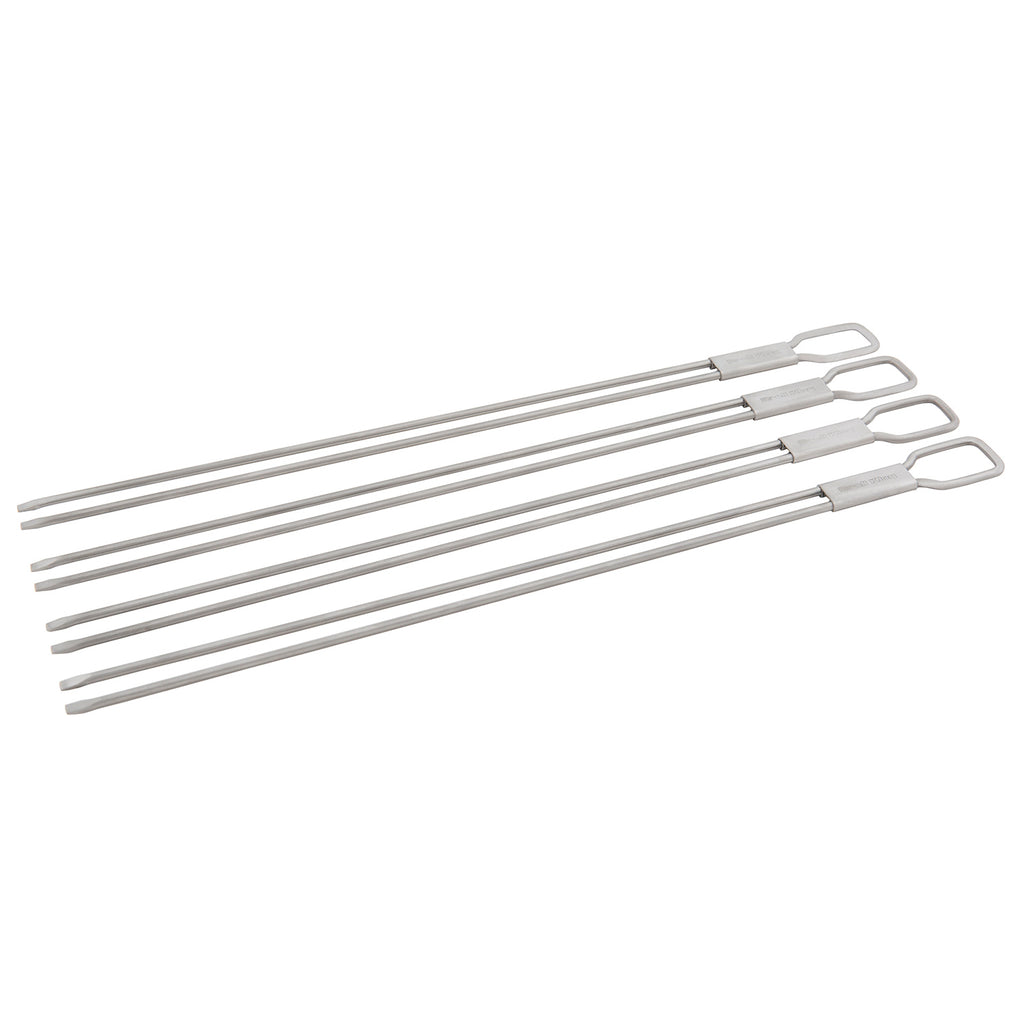 Broil King 64049 Stainless Steel Dual Prong Skewers, Set of 4