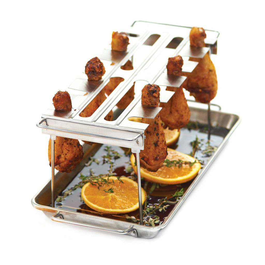 Broil King 64152 Stainless Steel Wing Rack and Pan