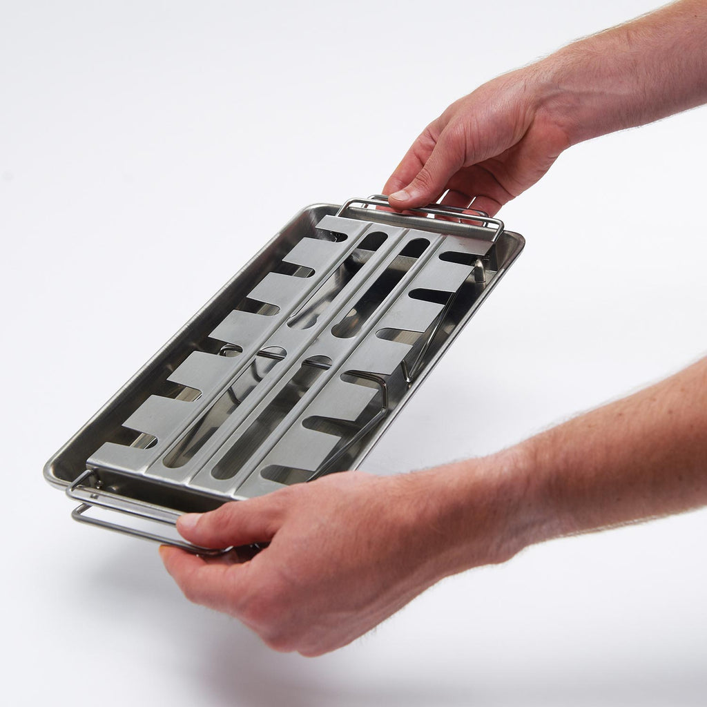 Broil King 64152 Stainless Steel Wing Rack and Pan