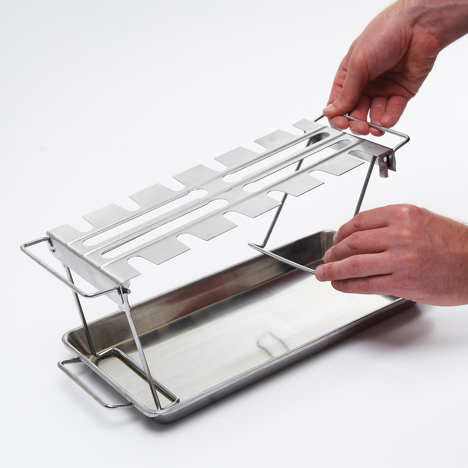 Broil King 64152 Stainless Steel Wing Rack and Pan