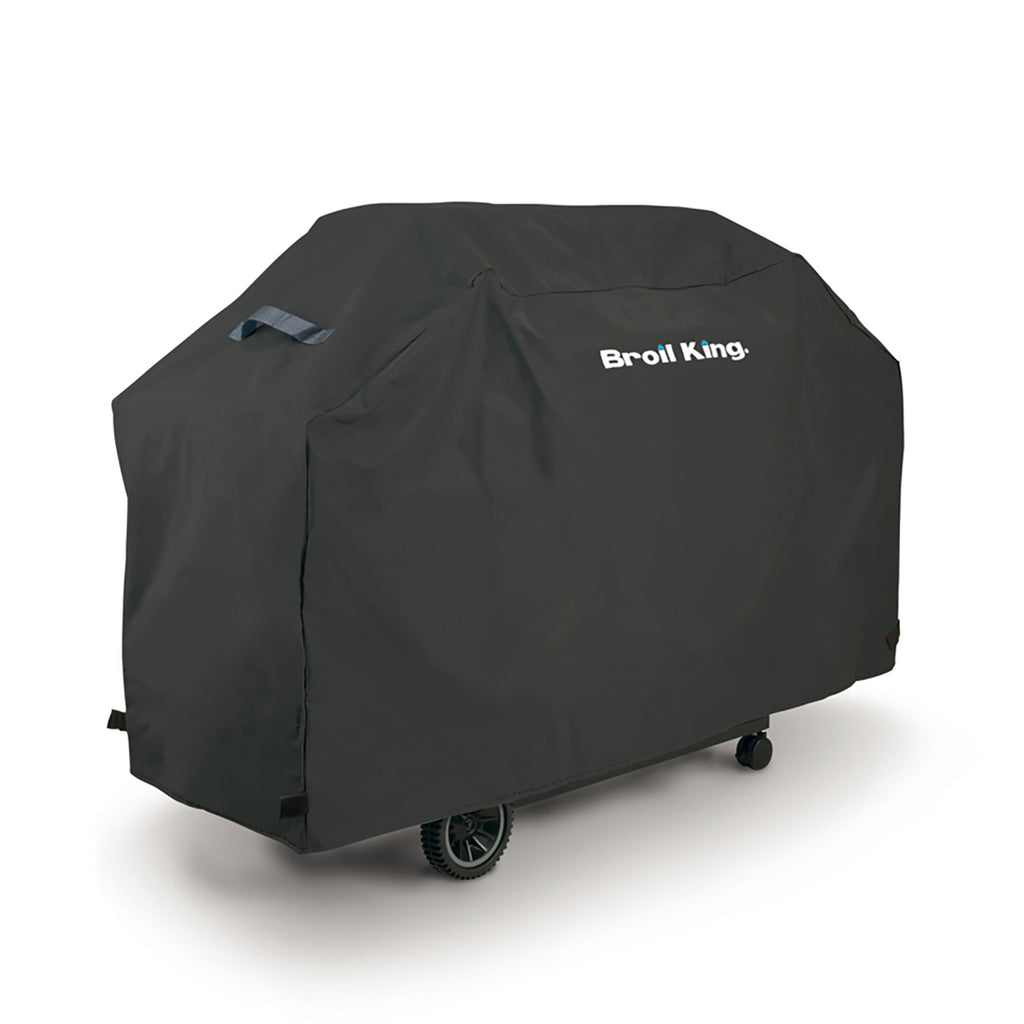 Broil King grill cover, dark gray, logo on the front side