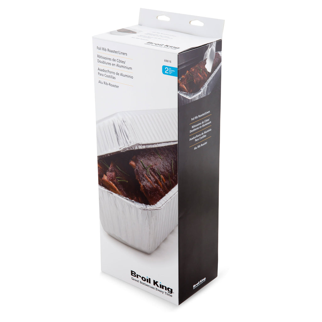 Broil King foil roaster liner 2-pack in retail box