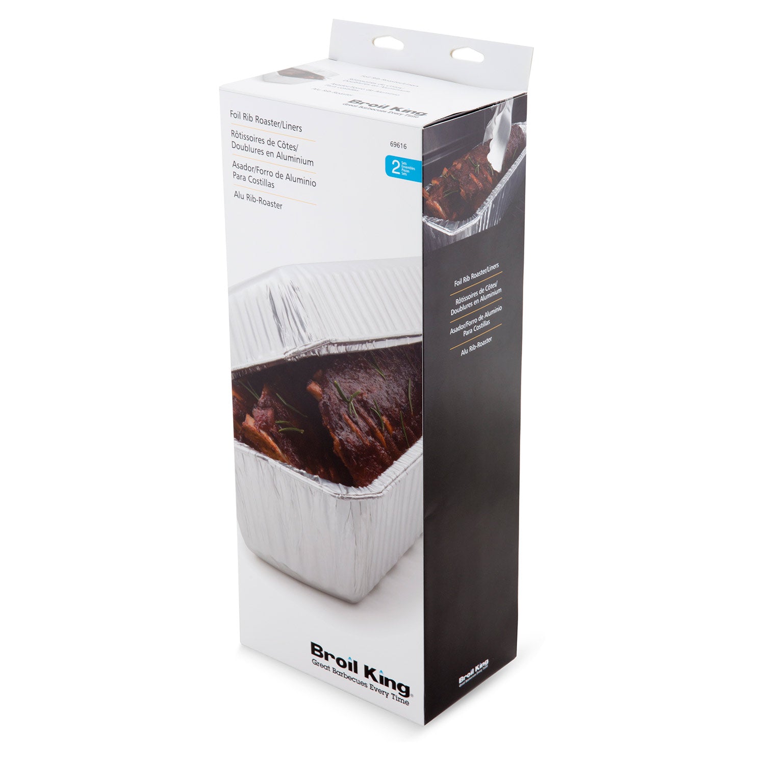 Broil King foil roaster liner 2-pack in retail box
