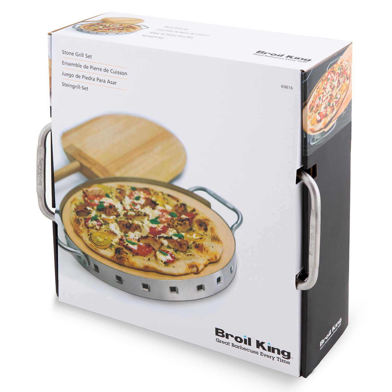 Broil King 69816 Stainless Steel Imperial Pizza Stone Grill Set