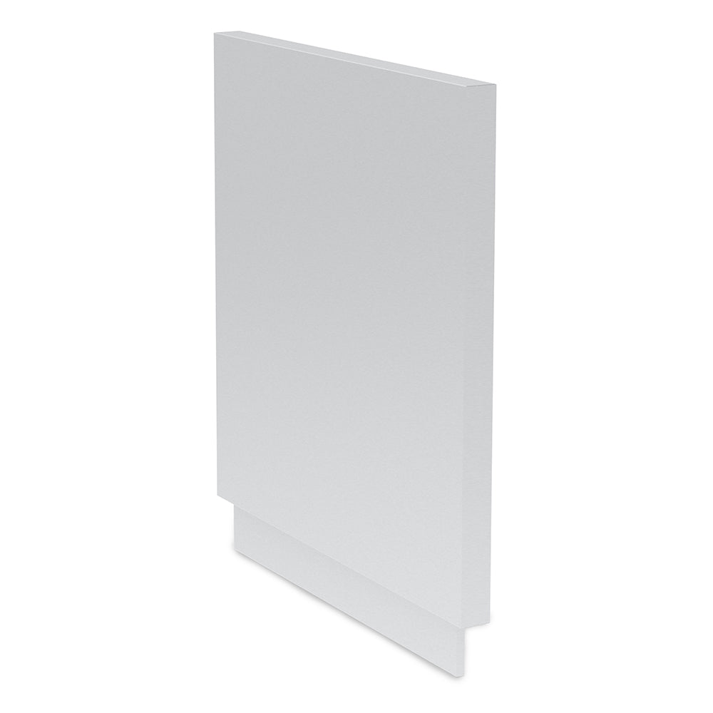 Broil King cabinet side panel in stainless steel, flat rectangular with angled bottom.
