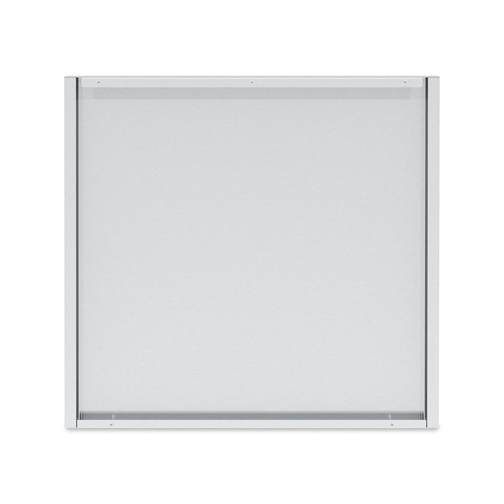 Broil King stainless steel rear panel for 2-door cabinet, flat framed face
