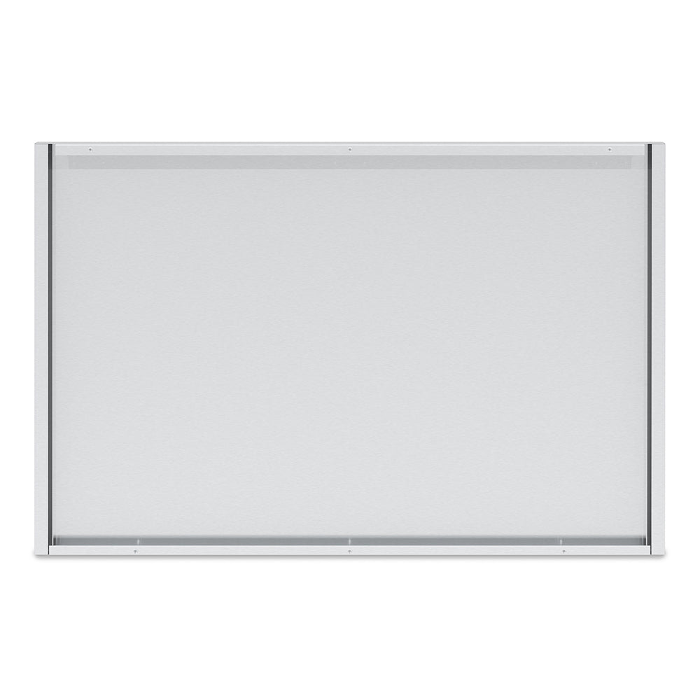 Broil King stainless steel rear panel, rectangular frame for 6-burner cabinet