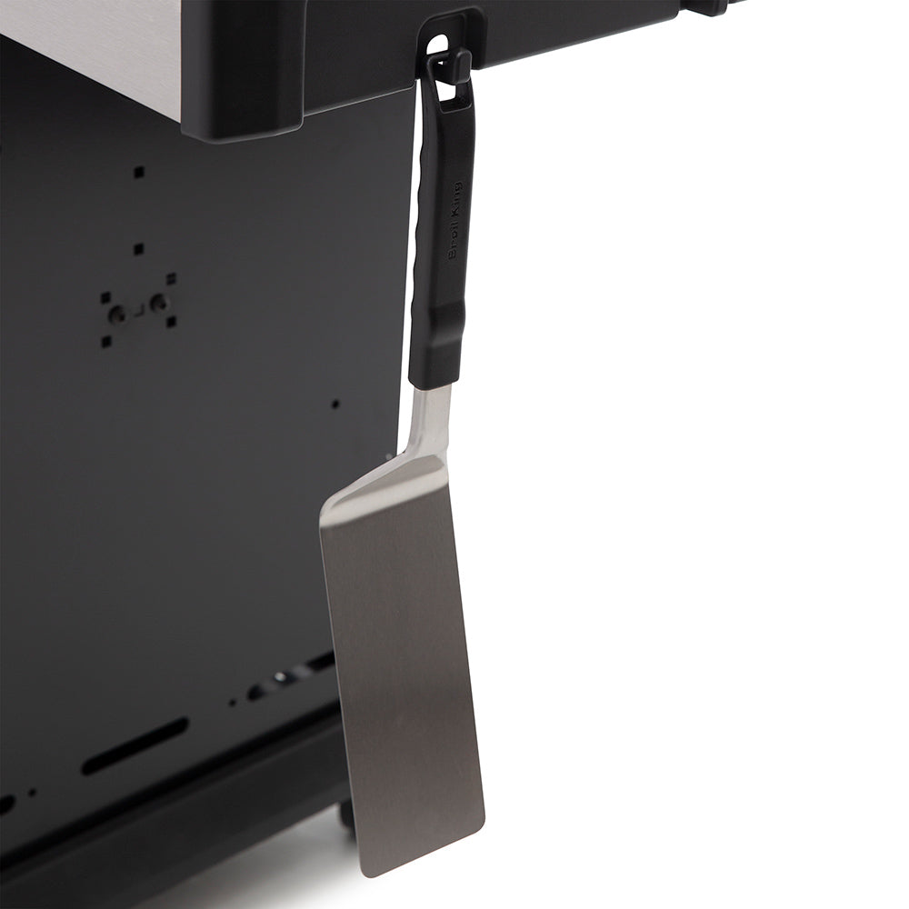 Slide-out grease tray with hanging handle